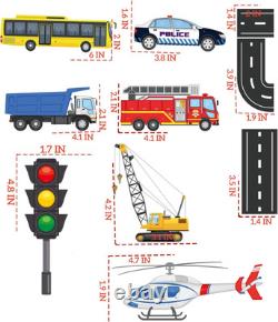 Vehicles Bathtub Toys for Kids 27 PCS Foam Traffic Toys Set with Cars, Trucks