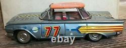 Very Rare 1958-62 Ichiko Friction Chevrolet Stock Car #77 Orange Roof Japan