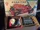 Vintage 1950's Daiya Japan Tin Litho Battery Operated V8 Roadster Red Car In Box