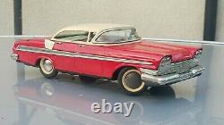 Vintage 1959 Plymouth Belvedere 4 Door Hard Top Tin Toy Car Foreign Lemez Hungar