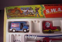 Vintage 1976 Tootsietoy SWAT diecast Vehicles Metal Tootsie Toys in original box