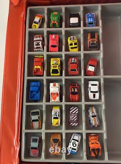 Vintage 1980's Micro Machines Collection Lot Of 59 Vehicles & Collectors Case