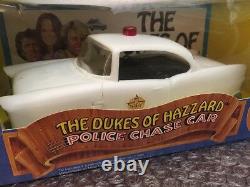 Vintage 1981 Mego The Dukes of Hazzard Police Chase Car With Rosco Coltrane RARE