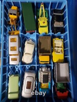 Vintage 60's & 70's Diecast Toy Car/Vehicle Collection Lot With 48 Car Case