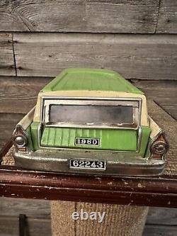 Vintage ATC Friction Toy Car Ford Fairlane Ranch Wagon Asahi Toy Co. Japan 1960