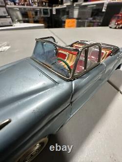 Vintage BANDAI Tin Friction Car Toy MERCEDES-BENZ Convertible FREE SHIPPING