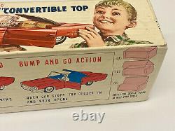 Vintage Bandai 60's Ford Thunderbird Convertible In Box Japan Tin Battery Car