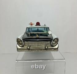 Vintage Bandai Japan Tin Lincoln Continental Highway Patrol POLICE Batt Toy Car