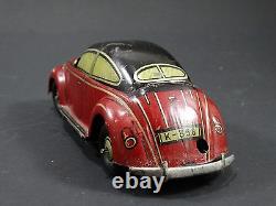 Vintage CKO Kellerman VW Beetle US Zone Germany Tin Litho Friction Car WWII Toy