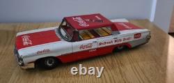 Vintage Coca-Cola Tin Toy Car Taiyo Japan 1950's-1960s Advertising Collectible