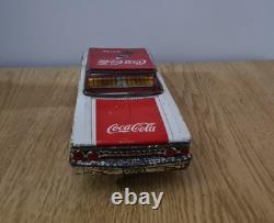 Vintage Coca-Cola Tin Toy Car Taiyo Japan 1950's-1960s Advertising Collectible
