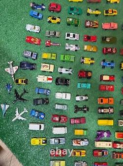 Vintage Diecast Lot of 140+ Matchbox Hot Wheels Corgi Misc Cars Trucks vehicles