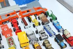 Vintage Diecast Vehicle Lot 60+ Pcs Matchbox Hot Wheels Cars Truck Play Sets