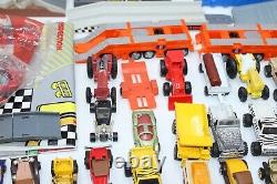 Vintage Diecast Vehicle Lot 60+ Pcs Matchbox Hot Wheels Cars Truck Play Sets