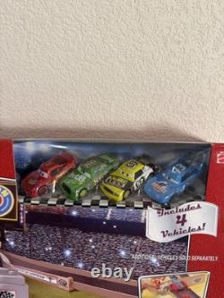 Vintage Disney Pixar CARS Piston Cup 500 Track Set L4054 Includes 4 Vehicles AH1