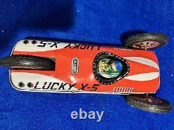 Vintage Friction Flip Over Racing Car By Masudaya
