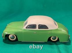 Vintage ITES CSSR Plastic and Tin Windup Skoda Sedan Toy Car