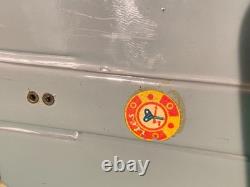 Vintage ITES CSSR Plastic and Tin Windup Skoda Sedan Toy Car