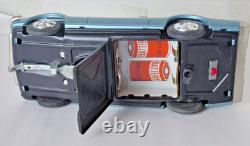 Vintage Japan Tin Battery Operated Oldsmobile Toronado Toy Car Works withBox Taiyo
