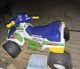 Vintage Kawasaki Ninja Xcr Power Wheels Powered Ride-on Car Vehicle Neon Kids