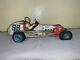 Vintage Large Yonezawa Sanyo 98 Tin Friction Toy Champions Race Car Racer
