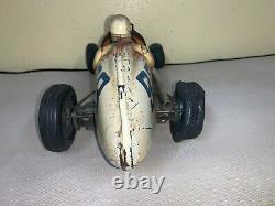 Vintage LARGE Yonezawa Sanyo 98 Tin Friction Toy Champions Race Car Racer