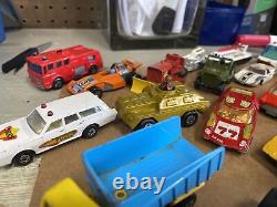 Vintage Lot Of 32 Matchbox Lesney Car Truck Service Vehicle Vintage 60s 70s VW