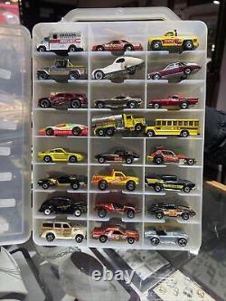 Vintage Lot Of 48 Hot Wheels Die Cast Cars Vehicles 70s 80s 90s in case