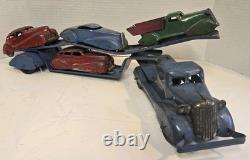 Vintage Marx Toy Pressed Steel 1930s Car Hauler. Vehicle Transporter