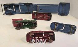 Vintage Marx Toy Pressed Steel 1930s Car Hauler. Vehicle Transporter