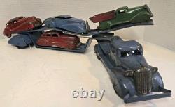 Vintage Marx Toy Pressed Steel 1930s Car Hauler. Vehicle Transporter
