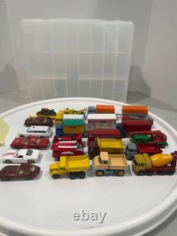 Vintage Matchbox vehicles with carrying case (48)-Lot 43- Series 1-75 -Restored