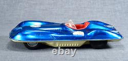Vintage Mattel Mobilgas Bonneville Salt Flats Toy Race Car Blue Chrome Friction