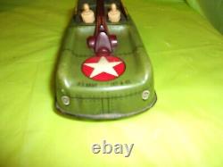 Vintage Original Courtland Tin Friction U. S. Army 107-a-43 Toy Car