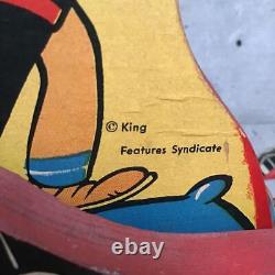 Vintage POPEYE Car Toy Xylophone Rattle Vehicle Japan Character Collectible
