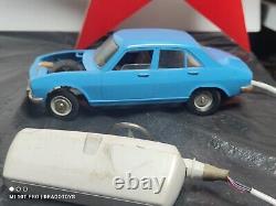 Vintage Peugeot 504 Toy Car Joustra Slg 118 Batt. Operated Jouet France Remote