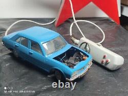 Vintage Peugeot 504 Toy Car Joustra Slg 118 Batt. Operated Jouet France Remote