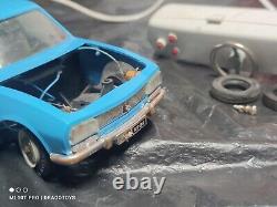 Vintage Peugeot 504 Toy Car Joustra Slg 118 Batt. Operated Jouet France Remote