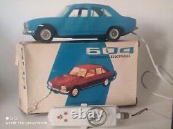 Vintage Peugeot 504 Toy Car Joustra Slg 118 Batt. Operated Jouet France Remote