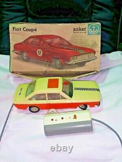 Vintage Peugeot 504 Toy Car Joustra Slg 118 Batt. Operated Jouet France Remote