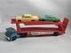 Vintage Plastic Gordy Car Transport Tractor Trailer Truck Transporter With Cars