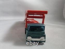 Vintage Plastic Gordy Car Transport Tractor Trailer Truck Transporter with Cars