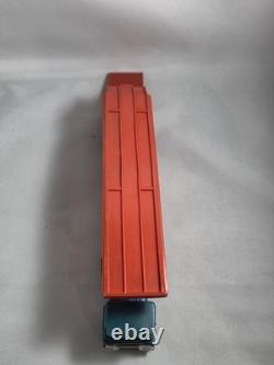 Vintage Plastic Gordy Car Transport Tractor Trailer Truck Transporter with Cars