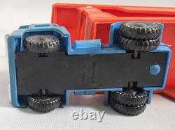 Vintage Plastic Gordy Car Transport Tractor Trailer Truck Transporter with Cars