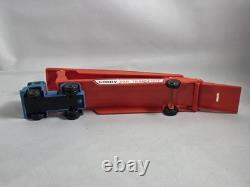 Vintage Plastic Gordy Car Transport Tractor Trailer Truck Transporter with Cars