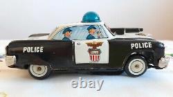 Vintage Police Tin Toy Car Bump N Go Ko Yoshiya 6 Inches Long Made In Japan