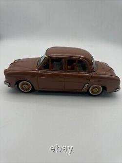 Vintage Renault Dauphine Tin Toy Car Friction Vehicle Japan Bandai 8'' (l5)