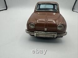 Vintage Renault Dauphine Tin Toy Car Friction Vehicle Japan Bandai 8'' (l5)
