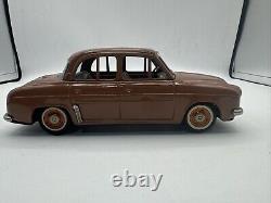 Vintage Renault Dauphine Tin Toy Car Friction Vehicle Japan Bandai 8'' (l5)