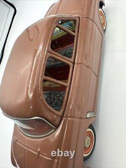 Vintage Renault Dauphine Tin Toy Car Friction Vehicle Japan Bandai 8'' (l5)